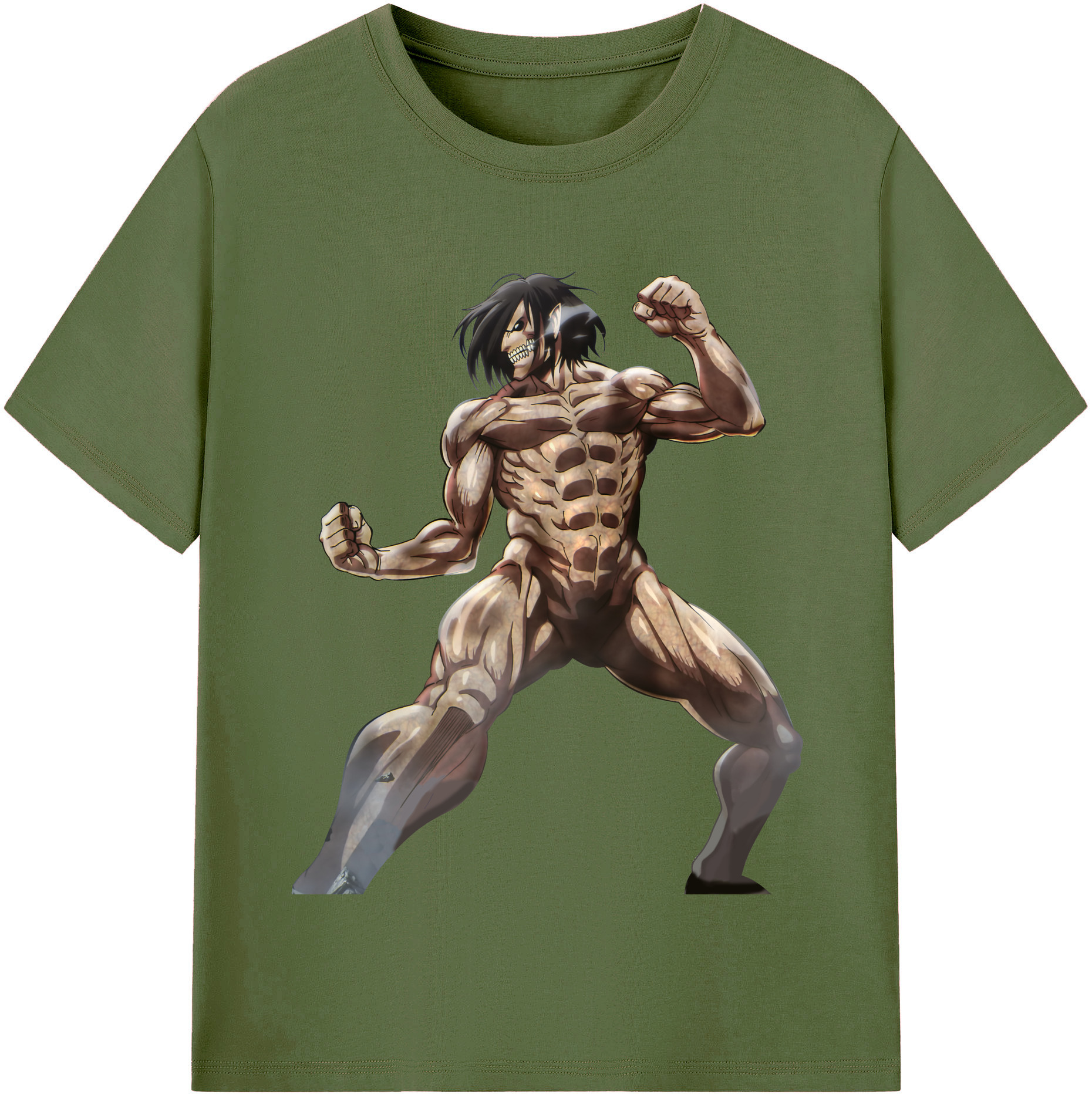 （画像用） 進撃の巨人 Attack on Titan 綿100％半袖Tシャツ（フロントプリント）